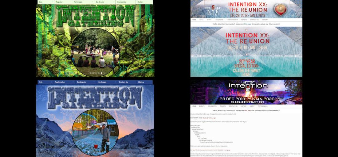 Intention Gathering screenshot - multiple themes